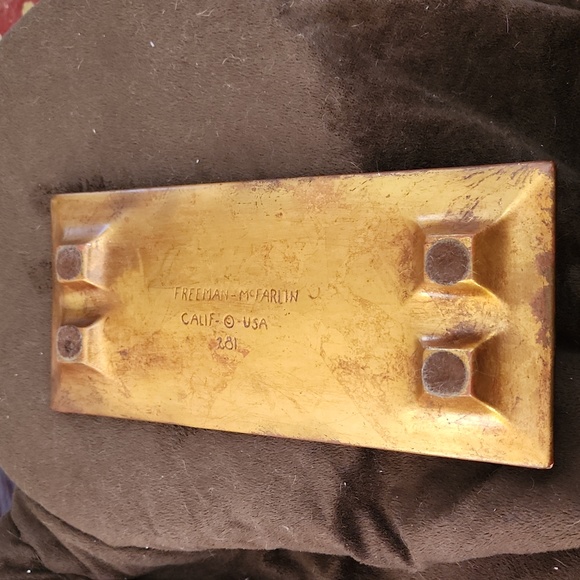 Vintage Freeman McFarlin MCM Ceramic Long Groovy Ashtray - Picture 2 of 8